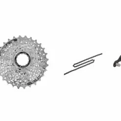 Shimano Alivio Kassette Og Kæde – 8 Gear Kassette 11-28 Tands Samt HG40 Kæde (Bundle)